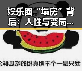 娱乐圈“塌房”背后：人性与变局的深刻观察